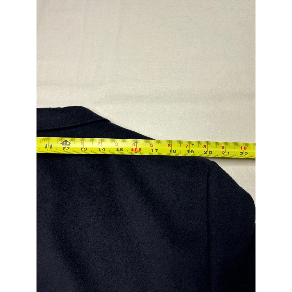 Jos. A. Bank Mens 44L 100% Cashmere Overcoat Black Gordon Topcoat - Picture 12 of 13